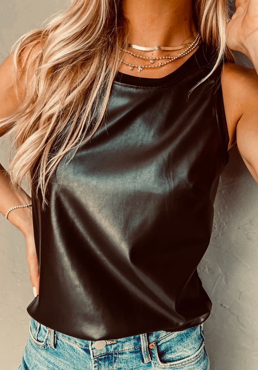 Pleather tank