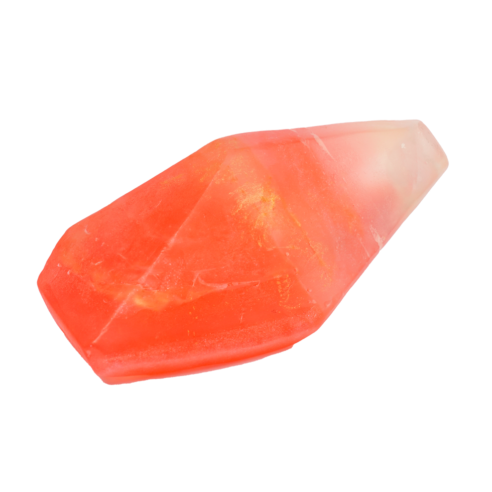 Rosequartz-Edelsteinseife von LA BELLE SAVON® mit echtem Rosenquarz und dem floralen Duft von Jasmin für sanfte Reinigung.