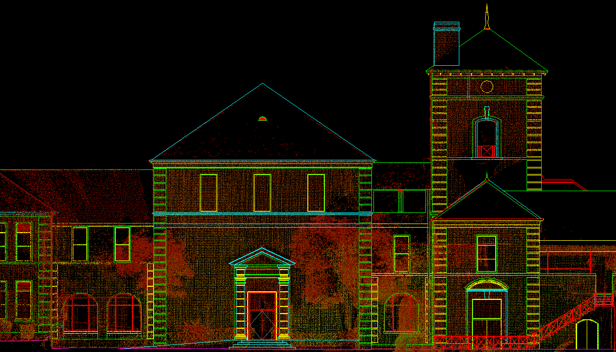 Building B east esterior elevations