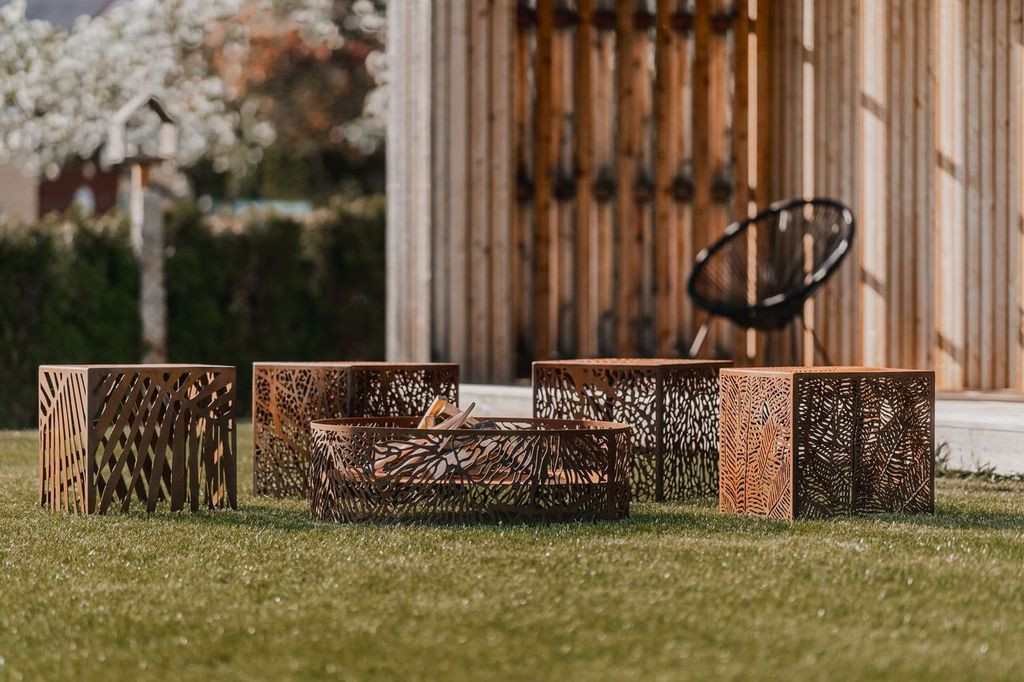 Posezení s ohništěm CORTEN NATURE LOVER