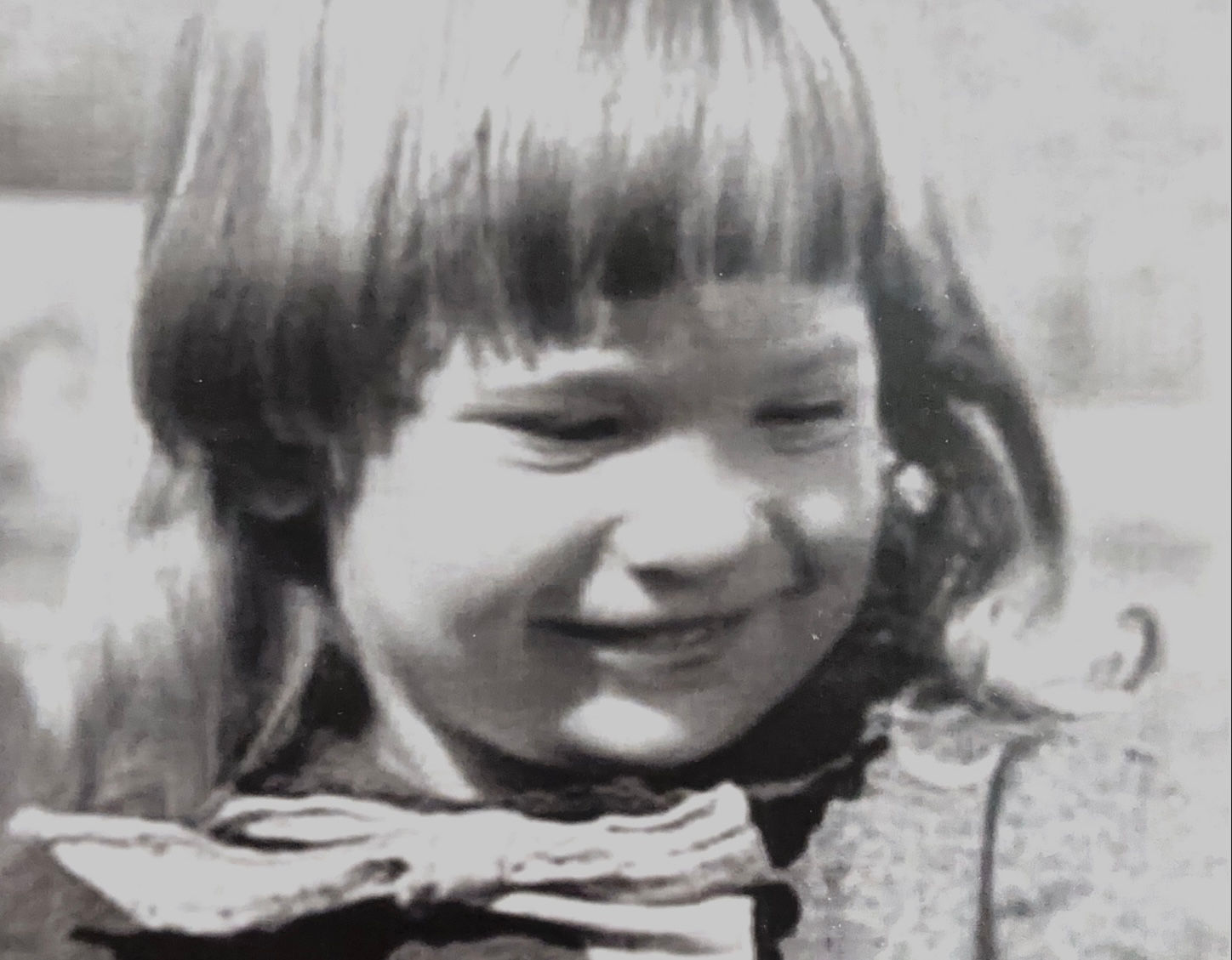 Autographed: Rose zoomed in Black and white