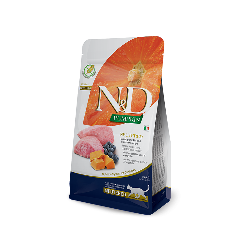Farmina Cat N&D Pumpkin Neutered Adult Agnello e Mirtilli