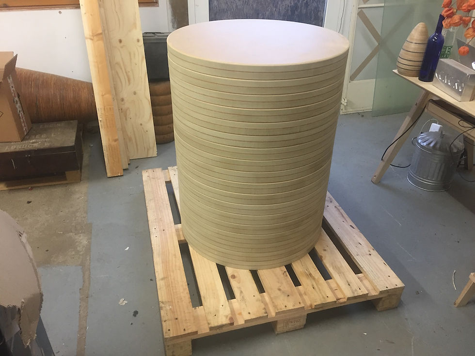 CNC cutting MDF circles in kent