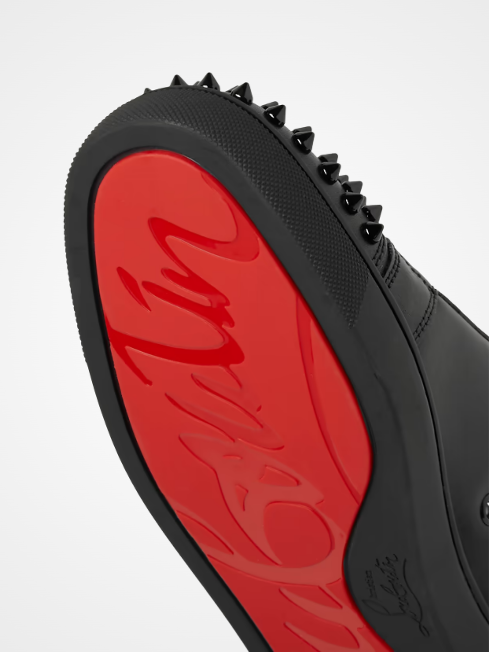 Thumbnail: Spikes Leather Sneakers