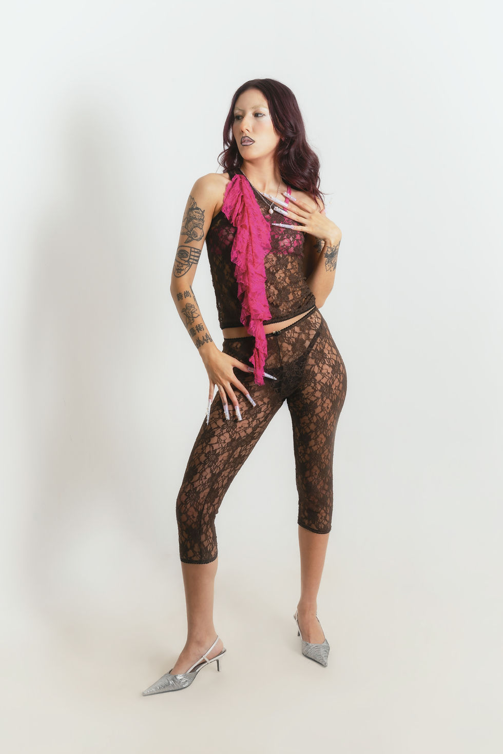 Blusa & Top Frufru - marrom café