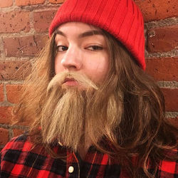 Hair blending and beard application