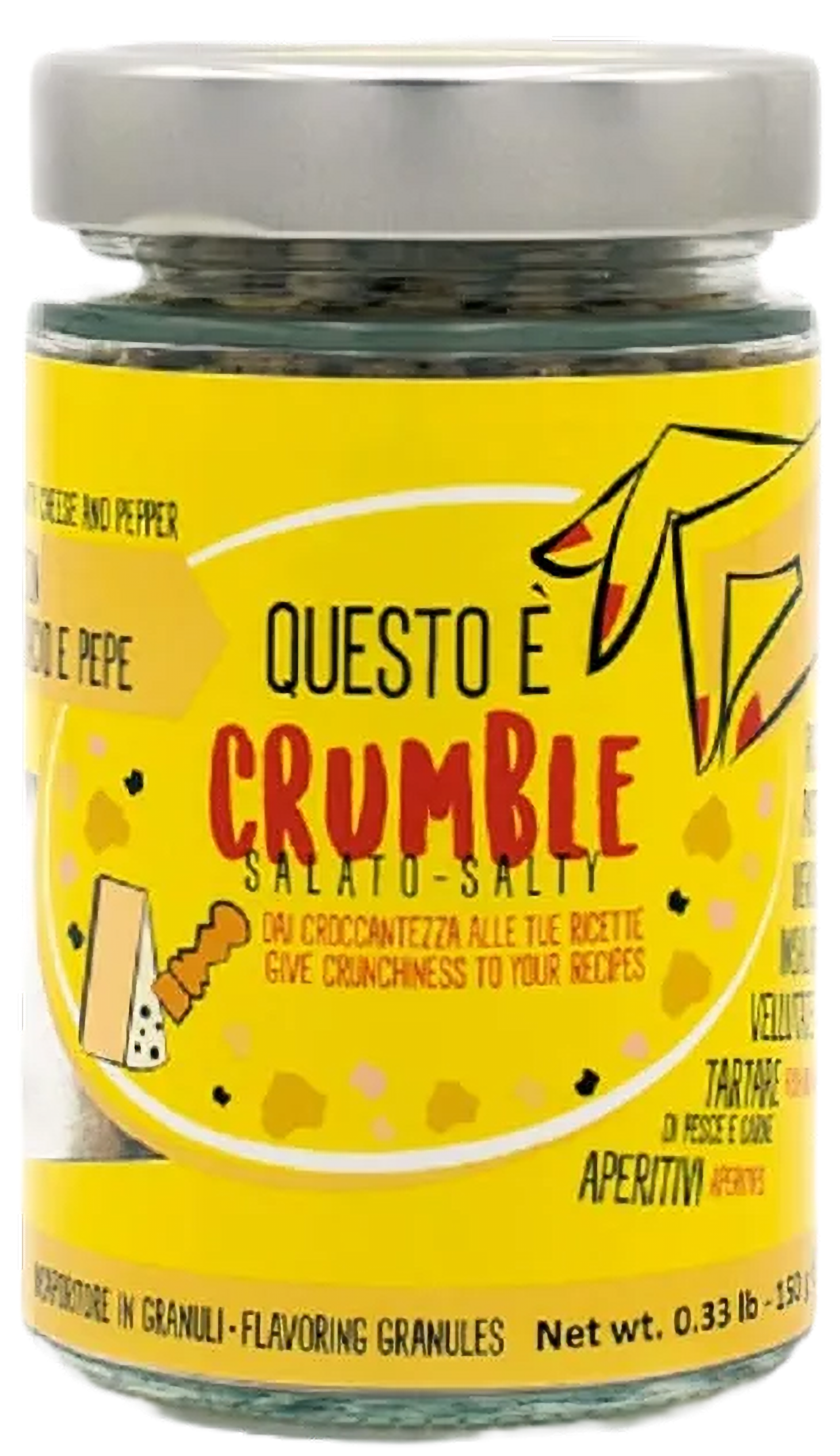 Crumble Cacio e Pepe 130g - Gli Aironi