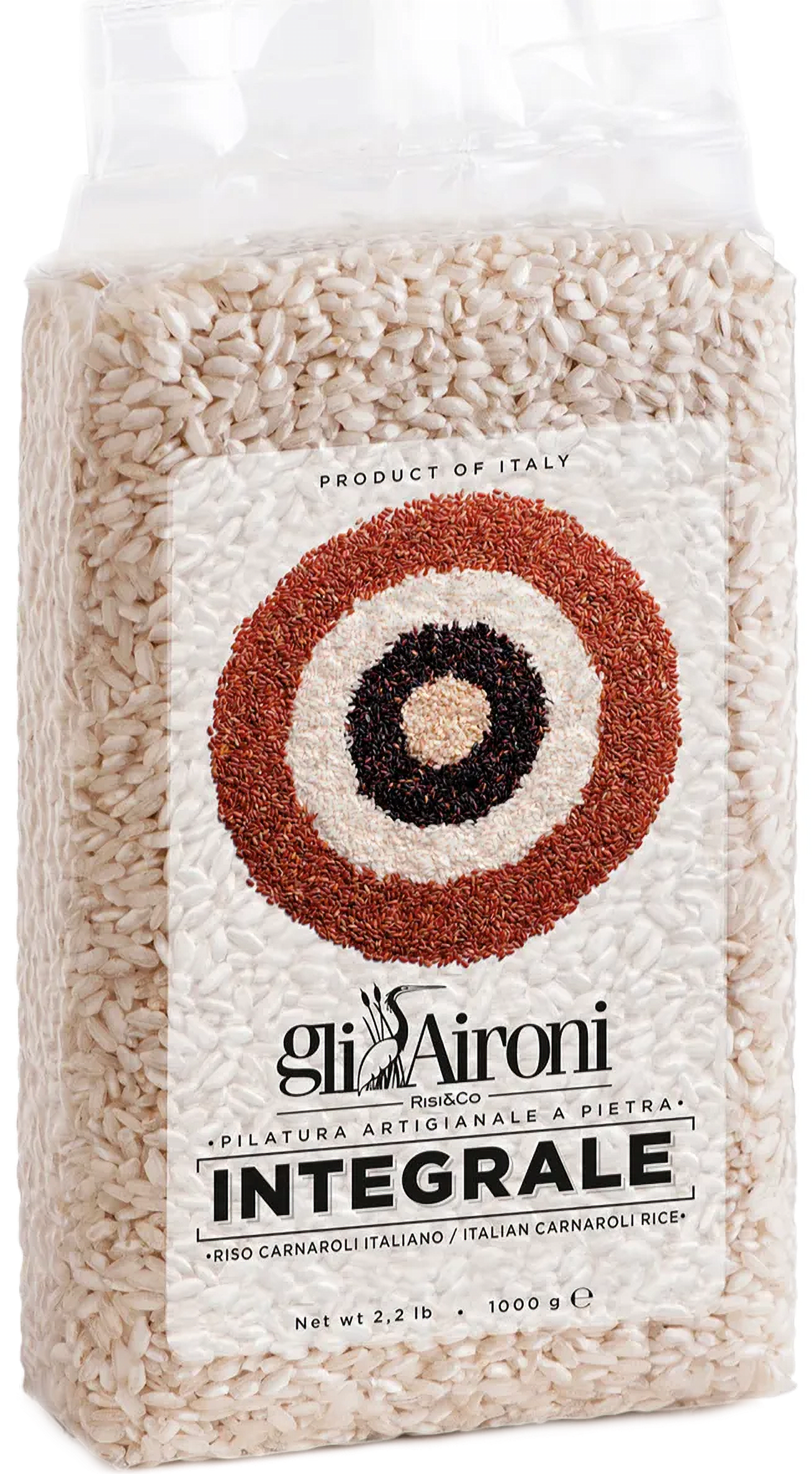 Riso Carnaroli Integrale 1Kg - Gli Aironi
