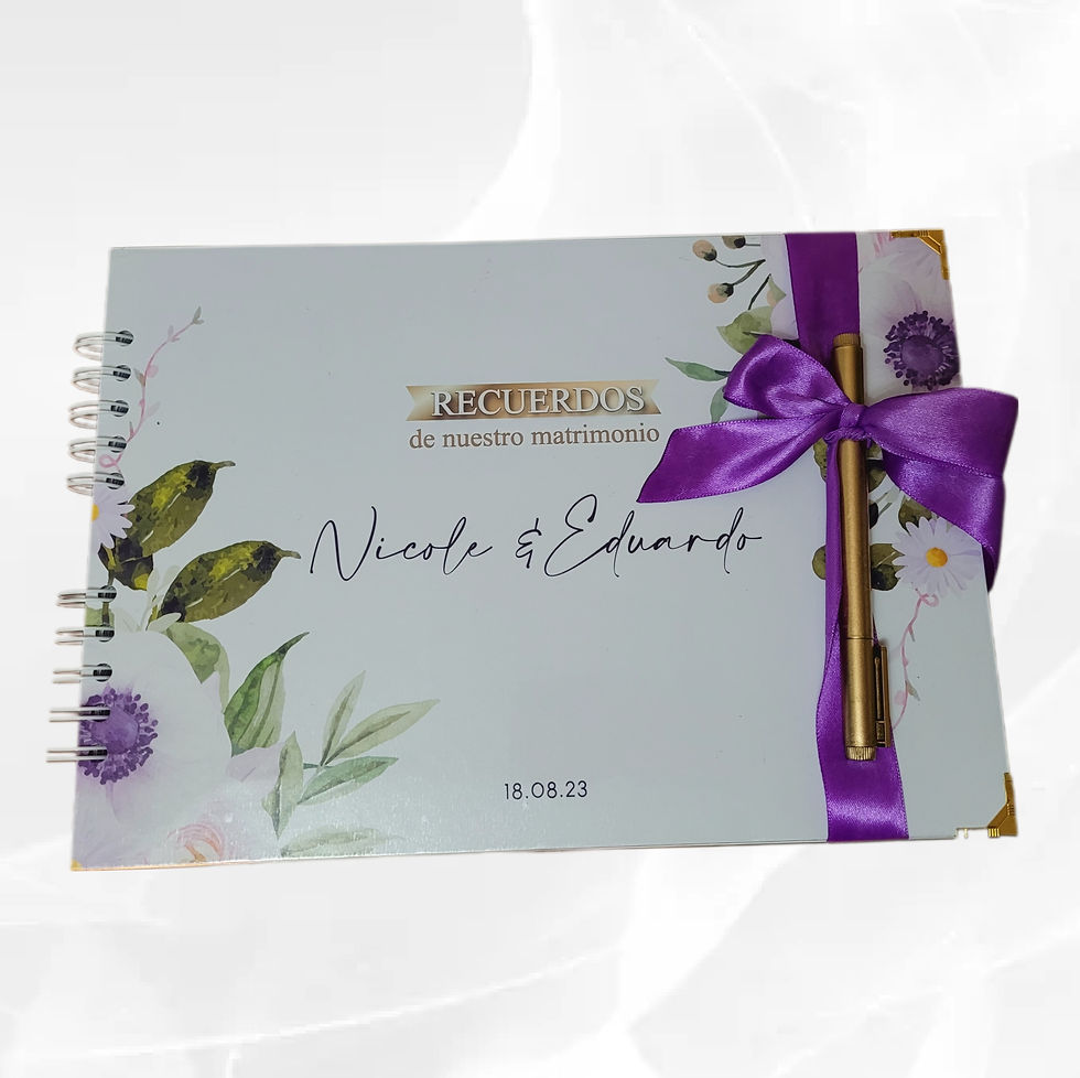 Libro buenos deseos flower