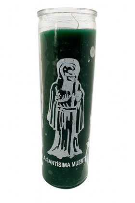 LA santisima muerte 7 day candle (green)