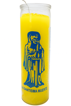 LA santisima muerte 7 day candle (yellow)