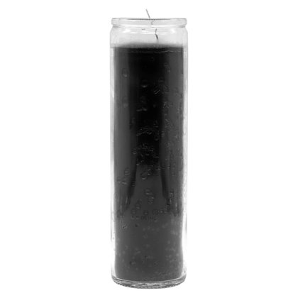 7 day black plain candle