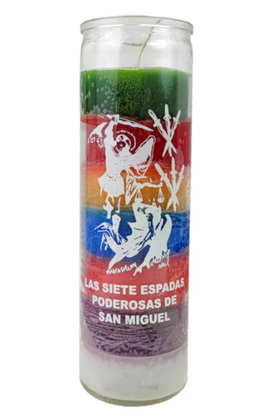 7 Swords of Saint Michael (7 Espadas de San Miguel) Prayer Candle