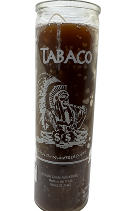 Tobacco lucky number 7 day candle