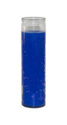 Blue 7 day plain candle
