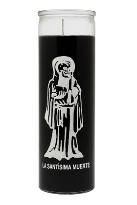 LA santisima muerte 7 day candle (black)