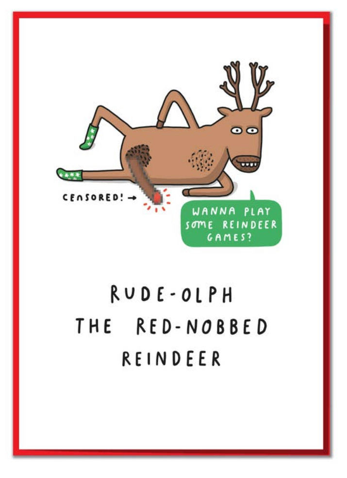 Red knobbed reindeer