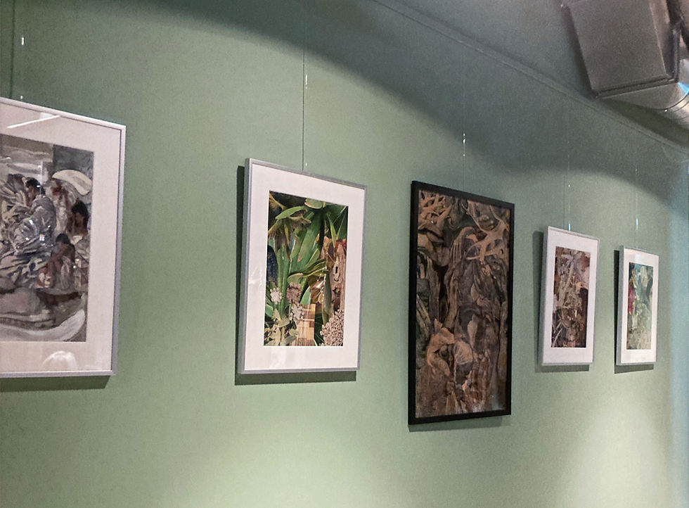 Exhibition at Nestor Sports School: 5 of My Artworks on the Creative Wall