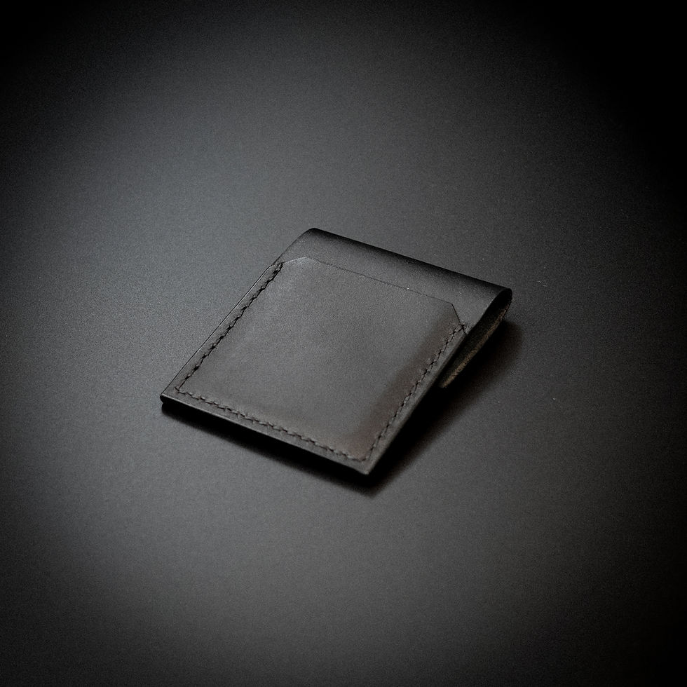 pouch snap button wallet card holder purse pouch blackburn lancashire british england uk leather goods handmade premium black