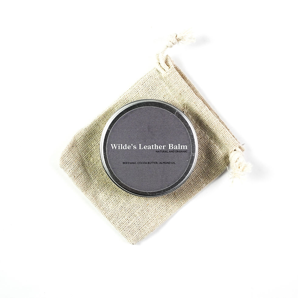 Thumbnail: Wilde's Leatherwork black premium quality handmade leather blackburn lancashire uk united kingdom balm mens gift