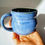 Thumbnail: Morning Frost Ceramic Pottery Mug: handmade pottery mug/ coffee mug/porcelain