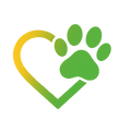 Hearts and PAWS logo no background color
