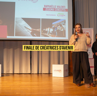 Raphaëlle Valenti a été finaliste du concours créatrices d’avenir dans la catégorie “Innovation”