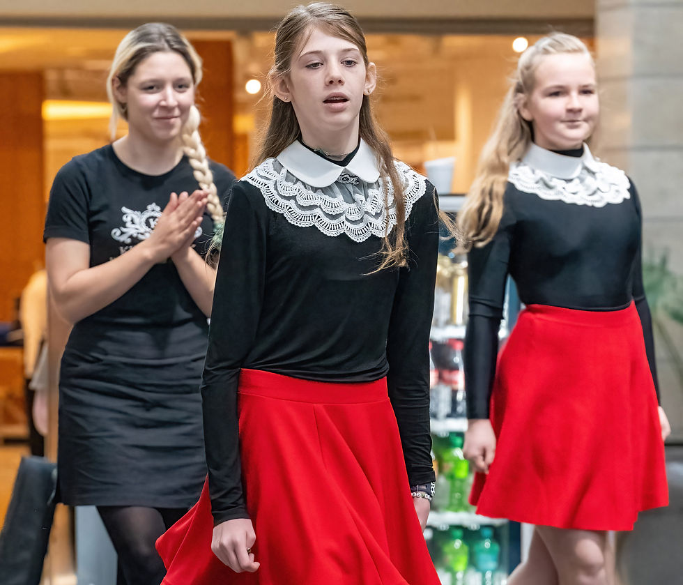 Irish dancers please the audience