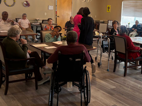 "SHARING WITH SENIORS" AT DUNMORE IN ZEBULON WAS HELD ON TUESDAY, MAY 26