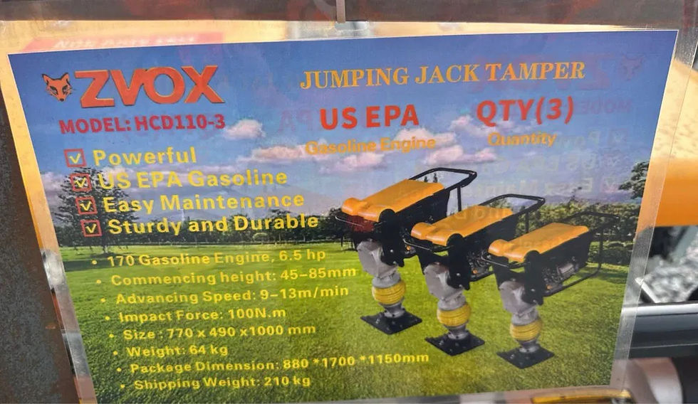 Miniatura: SALTITÃO COMPACTADOR Gasolina Novo Peso de Compactação 120kg