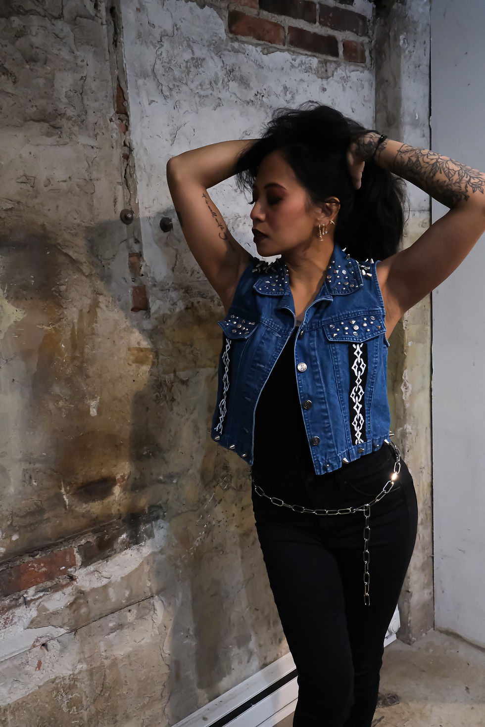 Thumbnail: A Rose and her Thorns ~ Punk Vest