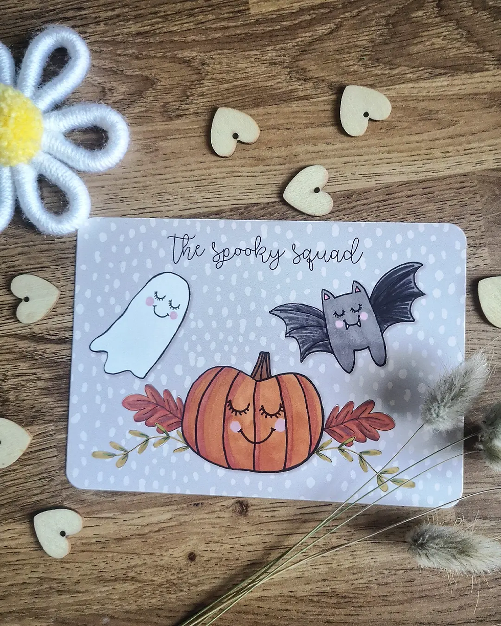 Thumbnail: "Spooky Squad" Card and Print