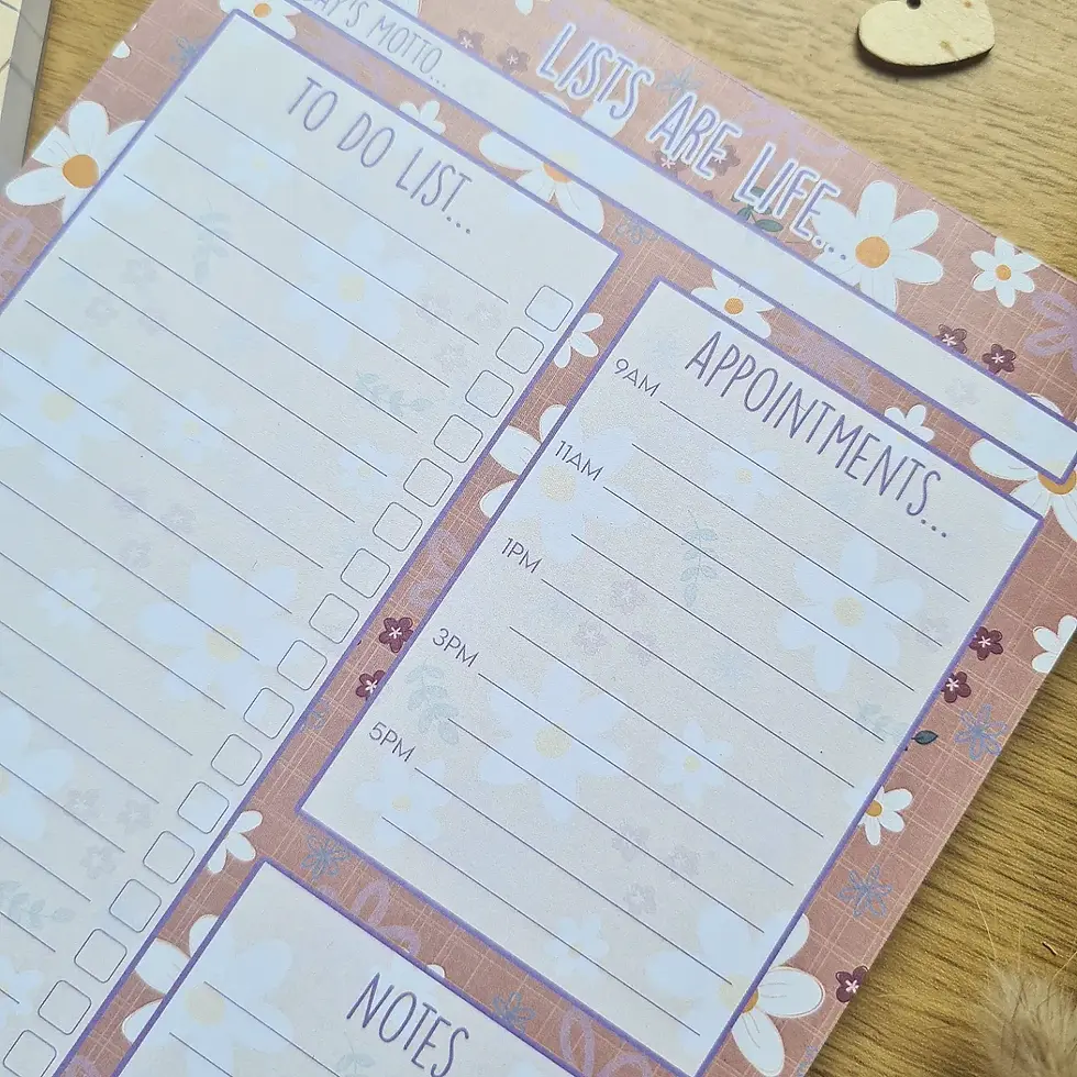 Thumbnail: Boho daisy list pad