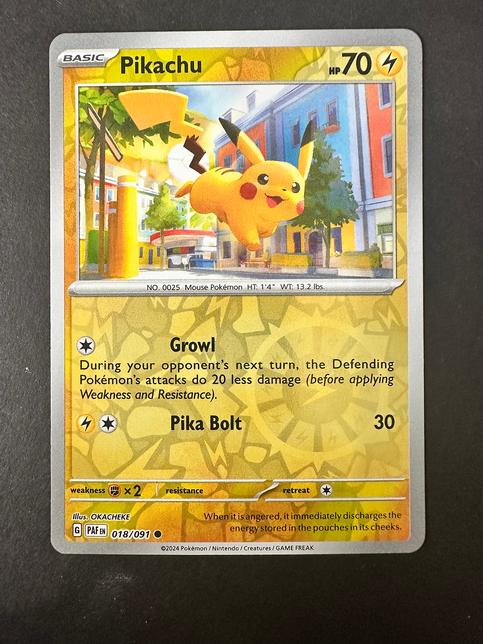 Pikachu (018/091) (Reverse Holo)