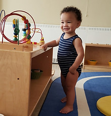 First day of school. Exploring the shelf