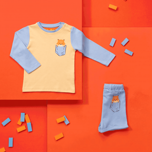 Stop motion ads India — frame-by-frame shoot for a clothing brand campaign on social media.