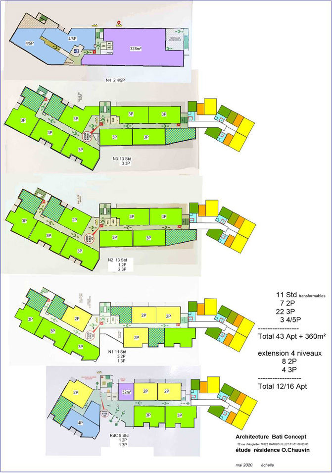 Solution avec plus de travaux mais sans ou peu de studios