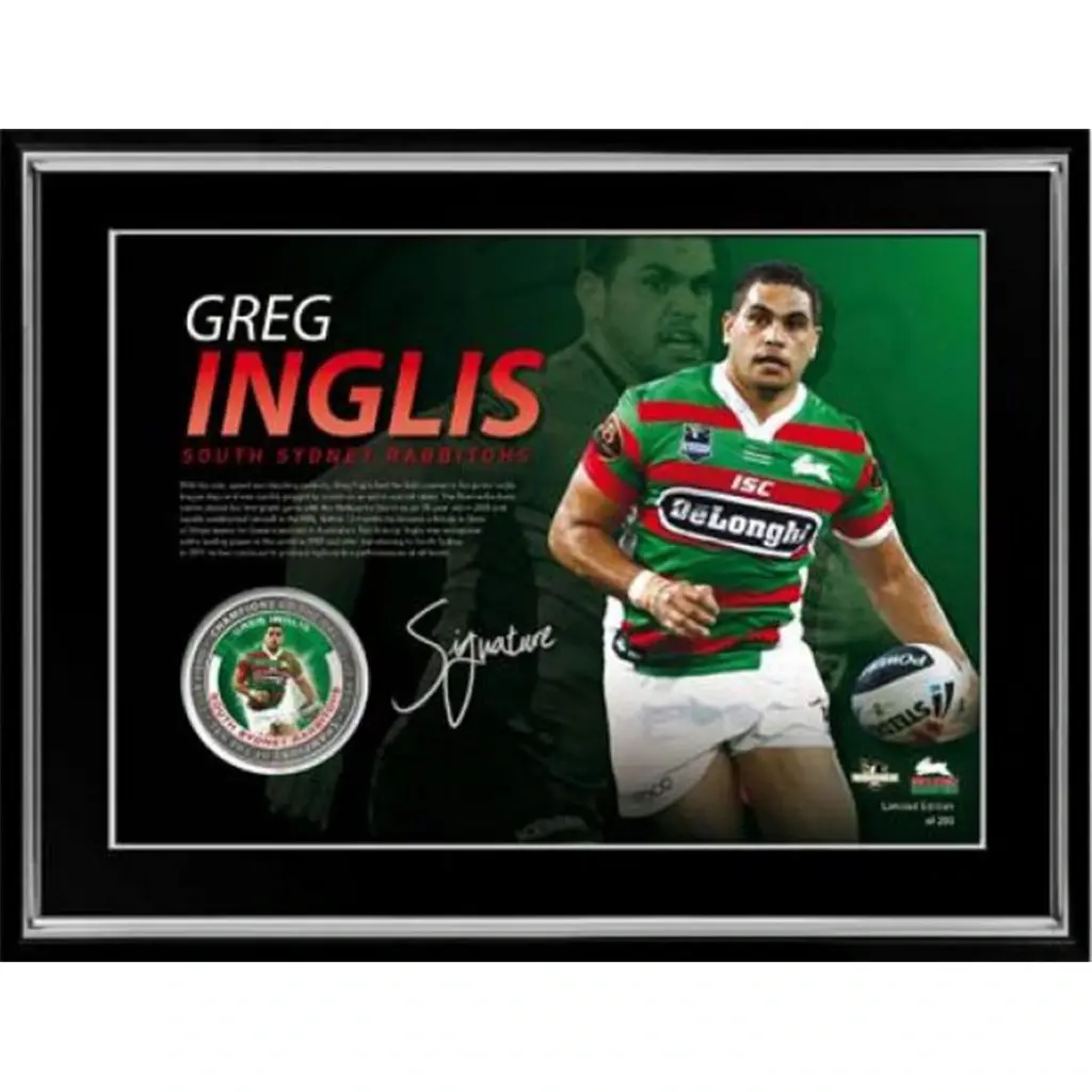 Greg Inglis signed and Framed with COA