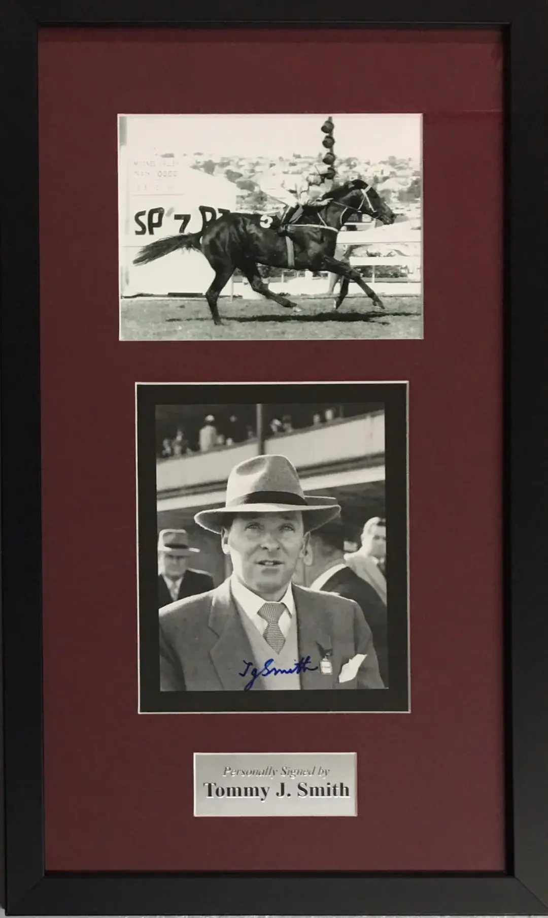 Tommy Smith signed Photo Framed