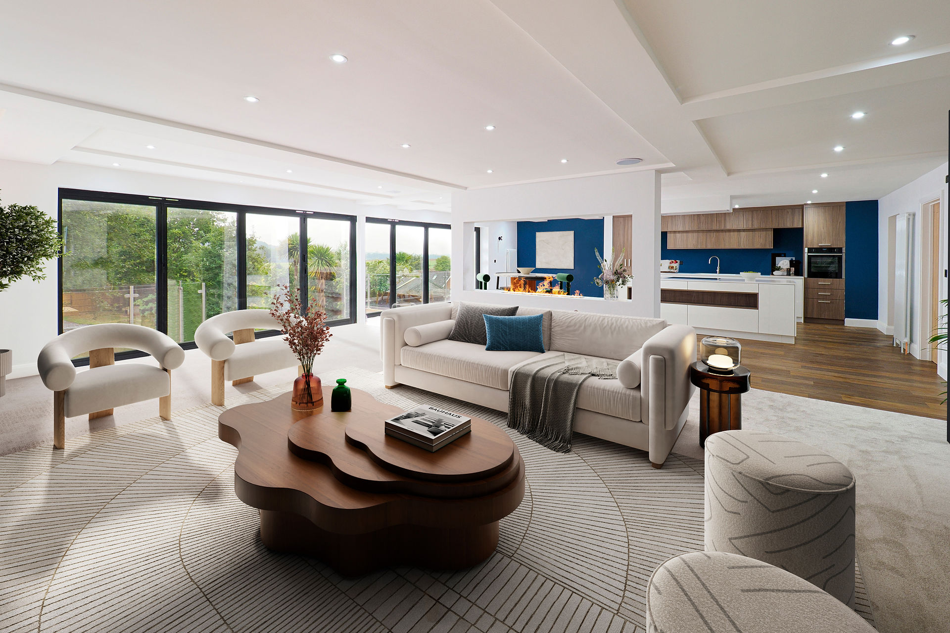 CGI of living room at Radfall Road property development_Image
