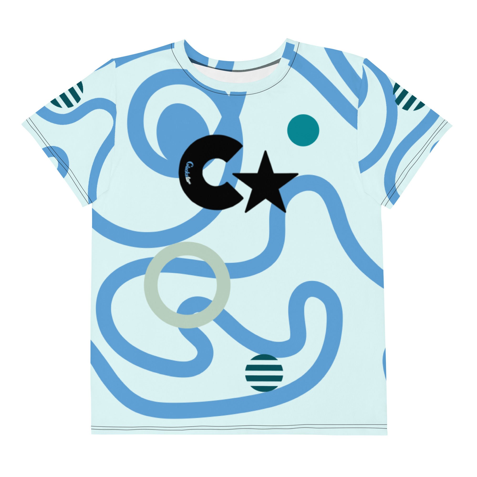 Clickstar Youth crew neck t-shirt