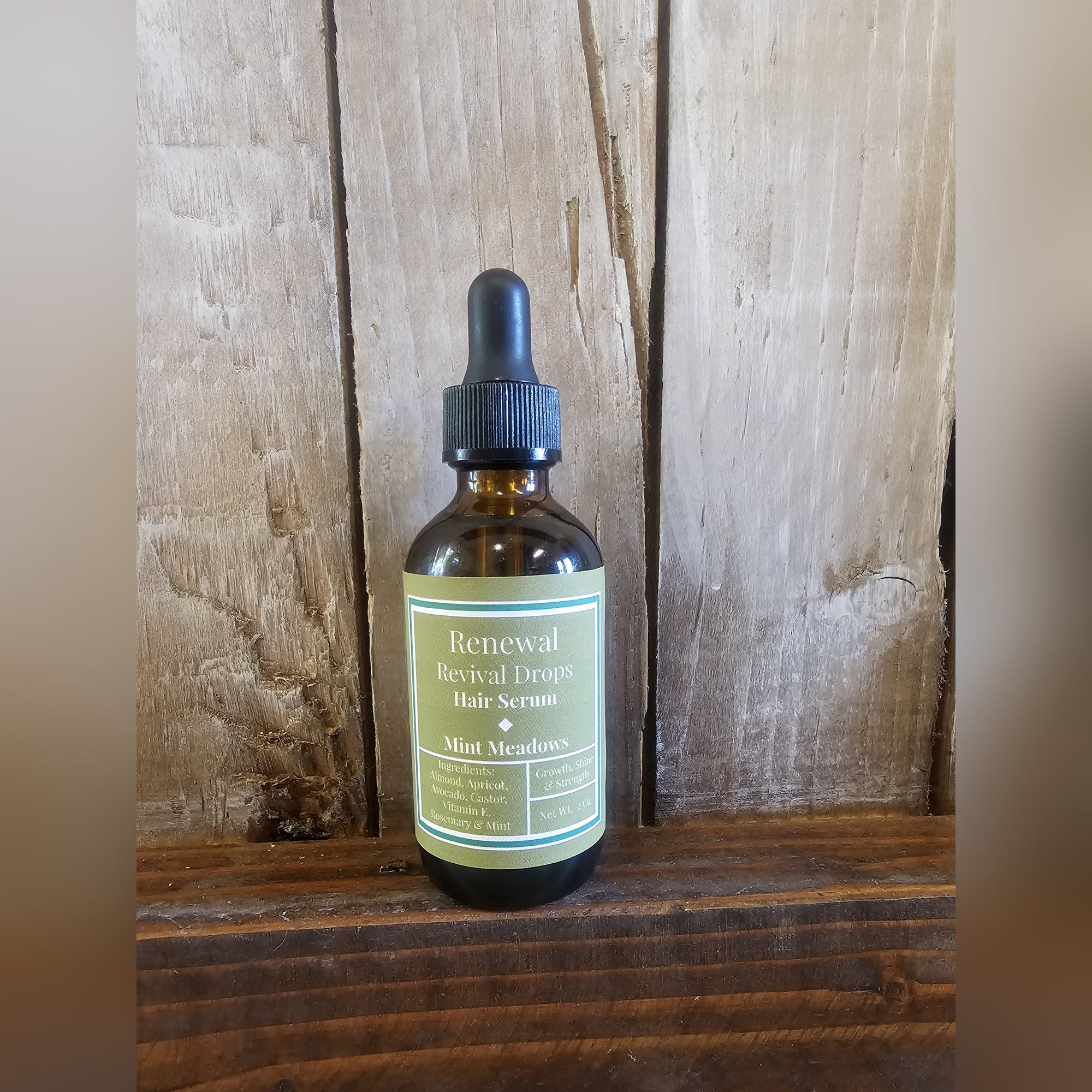 Revival hair oil dropper bottle