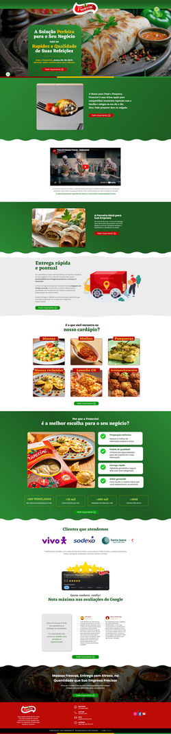 Landing Pages Franccini Panquecas