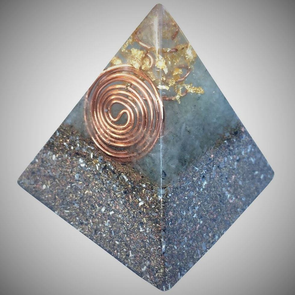 Orgonite Pyramid - Green Aventurine & Rose Quartz