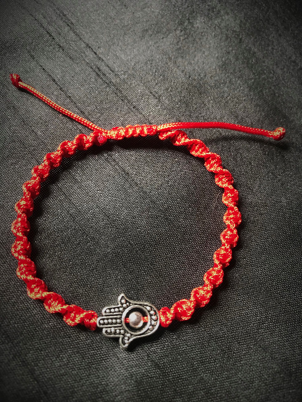Red Kabbalah Bracelet with Hamsa-Hand