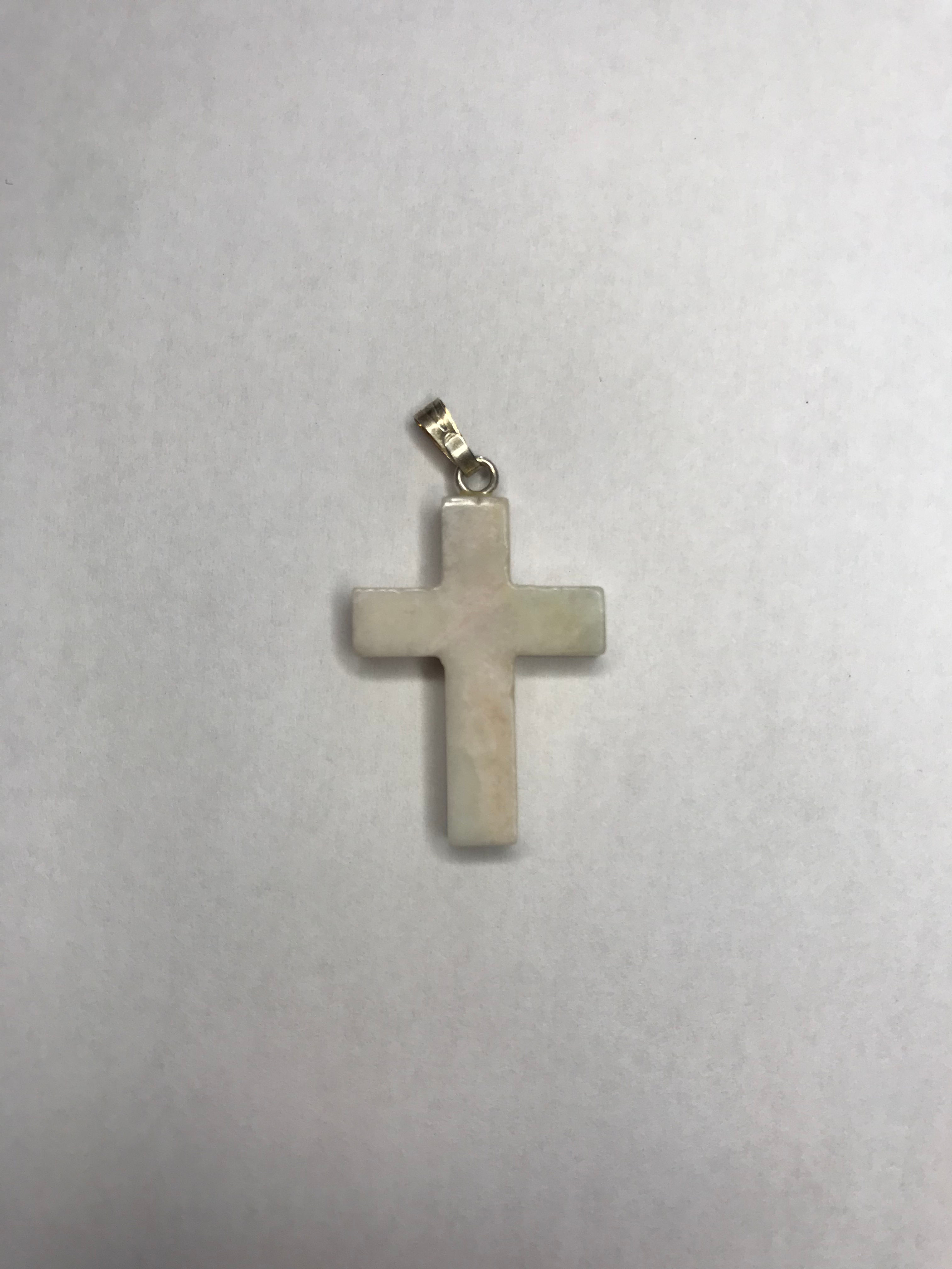 White Agate, Cross-Pendant
