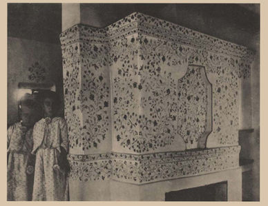 Decorated house in petrykivka, folk art Ukraine