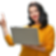 Girl with laptop