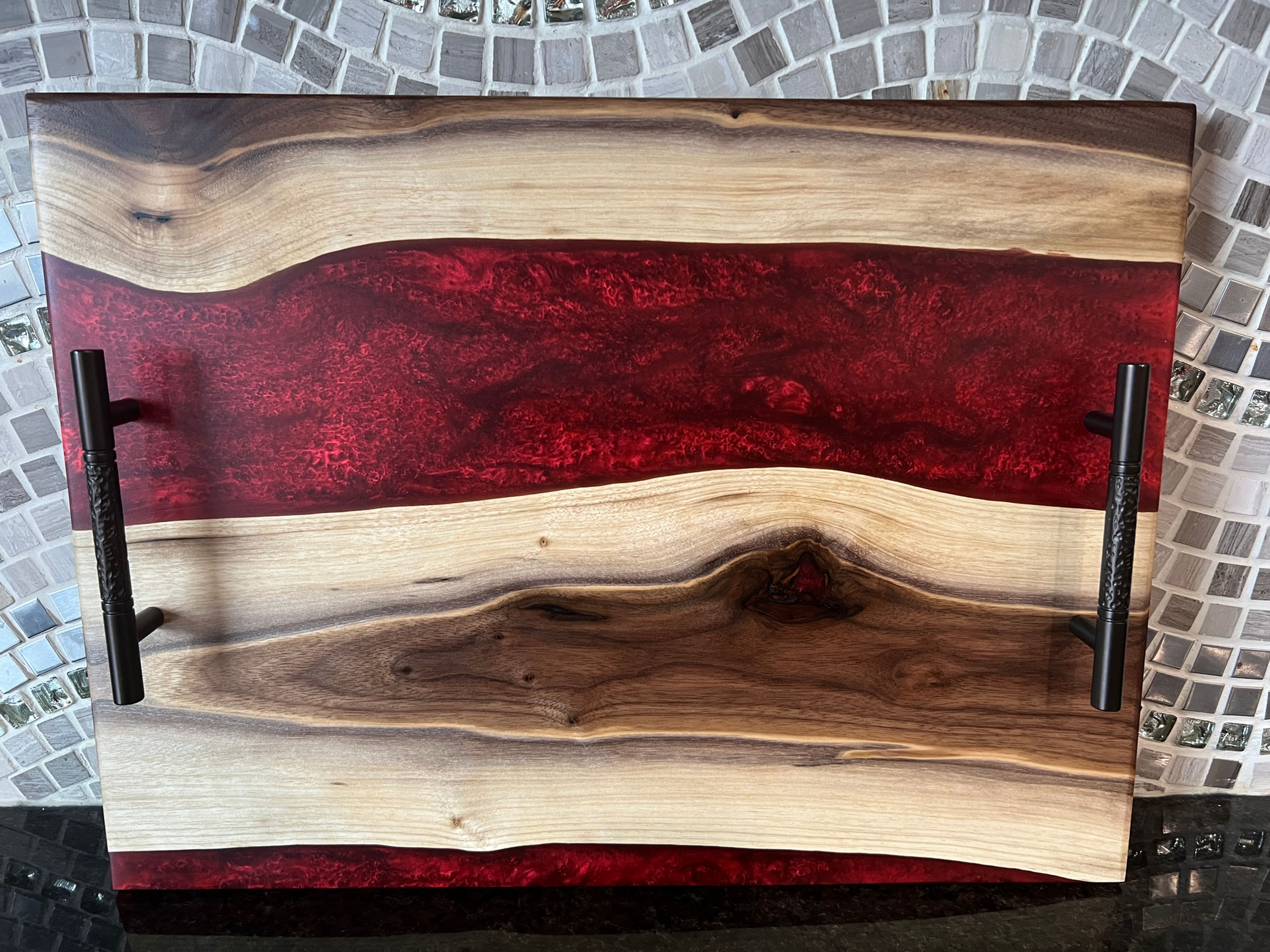 Crimson Charcuterie River Board