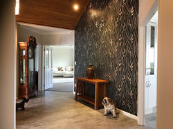 Interior Repaint and Wallpaper Feature